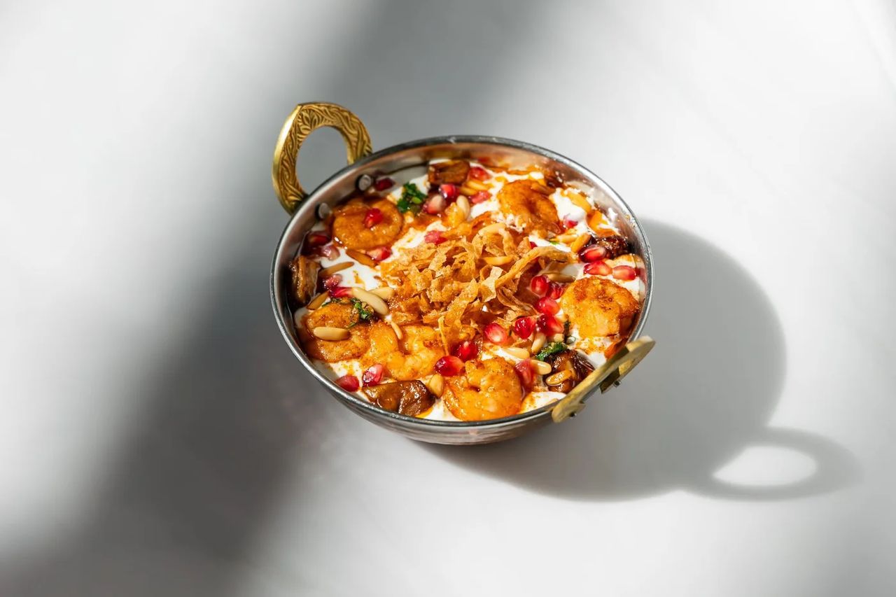 Fattéh, served in a copper dish